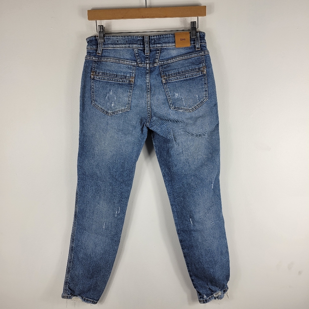 Anthropologie Closed Pedal Queen Mid Rise Slim Straight Raw Hem Ankle Jeans - Picture 9 of 14